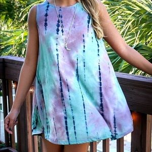 Amazing Lace Tie Dye Tank Dress